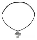 L02131-Colar Bijuteria Festa Luxo Gogumelo Ajustável Vazado A2261