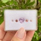 L0262 2,85ct 5ø - Ametista + Turmalina Vermelha +