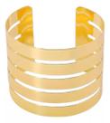 L03-L1972-Pulseira Bijuteria Largo Bracelete Vazado Encaixe M1302