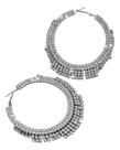 L0311 Bijuteria Festa Luxo Argola Strass Formatura F2735