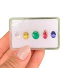 L0418 6,49ct 5ø - Esmeralda + Rubelita