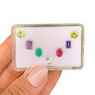 L0425 5,92ct 7ø - Turmalina Verde + Ametista +