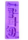L15 Molde de silicone pirulito halloween para decorar