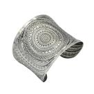 L1701-Pulseira Bracelete Largo Bijuteria Festa Balada Carnaval Mandala Gravura Boho Padrõe Retrô