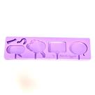 L41 Molde de silicone pirulito balão tags para decorar