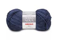 Lã Bossa Nova Círculo Cor 2584 Azul Marinho 100 Gramas - Fio de Tricô e Crochê