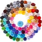 Lã de feltragem com agulha Habbi 100 cores Fibre Roving 300g
