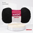 Lã Magic de 100g 230m cor Preto 8990 Lã Magic de 100g 230m cor Preto 8990