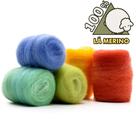 Lã Merino para Feltragem - Kit 5 Mechas Alegria 50g