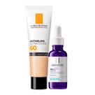 La Roche-Posay Kit - Sérum + Protetor Solar FPS60 Cor 2.0 para Rejuvenescimento Facial