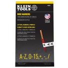 Label Klein Tools 56253 Wire Marker Book Black Letters