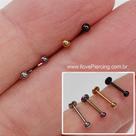 LABRET AÇO AUSTRALIANO PUSH PIN BOLINHA - Piercing em Aço Cirúrgico LABRET AÇO AUSTRALIANO PUSH PIN BOLINHA - Piercing em Aço Cirúrgico