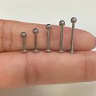 Labret de Titânio com Bolinha Rosqueável - 1,2mm