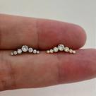 Labret em aço cirúrgico seventhy com zircônias cristal