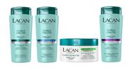 Lacan Curls e Nutri Kit Shampoo+Cond+Masc+Leave-in Modelador