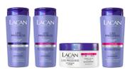 Lacan Kit Shampoo Condicionador Máscara e Leave-in Liso