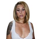 Lace Front Loira Lisa Yaki Curta Fibra Futura 35 Cm