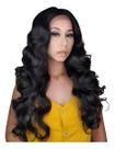 Lace Front Ondulada Yaki 60 Cm Fibra Futura Frete Gratis Castanho Escuro Unico