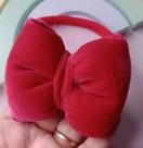 Laço Branca de Neve em meia de Seda para Bebê Vermelho