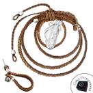 Laço Couro Marrom Burro Country Decoração Retrovisor