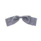 Laço de cabelo bia crepe acetinado cinza