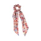 Laço De Cabelo Com Estampa Floral Em Cetim, Acessórios Para Mulheres E Meninas, Scrunchies Elásticos