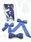 Laço de cabelo cotelê kit 03 laços caixa laço blue lk030208