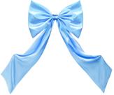 Laço de fita decorativo Coquette Blue Satin 60x105cm