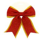 Laço de Natal Luxo Enfeite de 20,5x21,5cm Sintético Glitter
