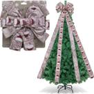 Laço Decorativo Merry Christmas Ponteira Árvore Natal 140cm Laço Decorativo Merry Christmas Ponteira Árvore Natal 140cm