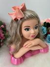 Laço Infantil Strass Maria Alice Pêssego - Acessório de Cabelo