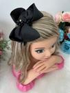 Laço Infantil Strass Maria Alice Preto - Acessório de Cabelo