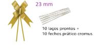 Laço Pronto Liso 23 mm- 10 Unidades + Fecho prático Cromus