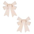 Laços aramado em veludo 15cm dourado - pct com 2 peças