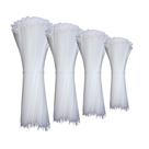 Laços com zíper ZC, tamanhos variados, branco transparente, 10, 15, 20, 25 cm, pacote com 400