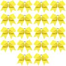 Laços de cabelo Cheer Caenagrion 18 peças, elástico amarelo de 20 cm