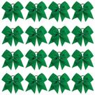 Laços de cabelo Cheer OAOLEER verde floresta de 8 polegadas (pacote com 16)