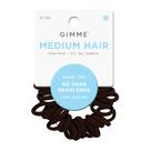 Laços de cabelo GIMME No Snag Braid Ends, pacote com 25, marrom escuro