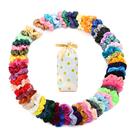 Laços de cabelo Scrunchies Yanwenx, 60 peças de veludo macio e cetim