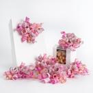 Laços de embrulho para presentes HUIHUANG Dusty Pink & Rose, 6 unidades