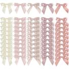 Laços de fita AIMUDI Dusty Rose Satin 3,5 polegadas, 50 unidades com gravata giratória