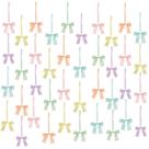 Laços de fita decorativos, 60 peças, Meseey, 7,5 cm, cores pastel
