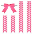 Laços de fita decorativos Meseey, 50 unidades, rosa neon de 3 polegadas