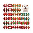 Laços De Inverno Xadrez Para Cães Com Elásticos 10 20 30 Peças Acessórios De Cabelo Para Cães De