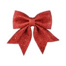 Laços De Natal Com Glitter De 21cm, Enfeites Para Árvore De Natal, Decoração De Casa Para O Feriado