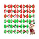 Laços De Natal Para Cães Com Diamantes, Elásticos Com Estampa De Boneco De Neve, Acessórios De