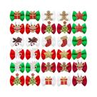 Laços De Natal Para Cães Com Elásticos 10 20 30PCS Laços De Cachorrinho Acessórios De Cabelo Para