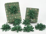 Laços de Natal verdes HUIHUANG, 5", autoadesivos encaracolados, pacote com 8 Laços de Natal verdes HUIHUANG, 5", autoadesivos encaracolados, pacote com 8
