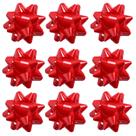 Laços de presente DYSHIPEN, pacote com 24, adesivo vermelho de 9 cm
