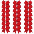 Laços de torcida Oaoleer 21 peças de 20 cm, laço vermelho Jumbo Cheerleader